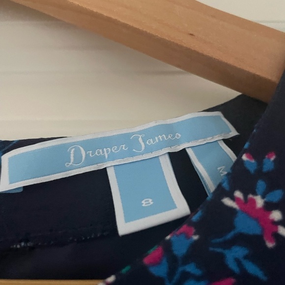 Draper James Bouquet Dot Floral Structured Sleeve Dress - Picture 10 of 10